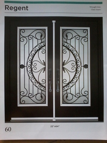 Regent Wrought Iron Door Inserts in Ontario, Canada by Modern Window Fashion