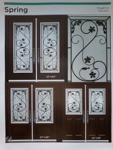 Spring Wrought Iron Door Inserts in Ontario, Canada by Modern Window Fashion