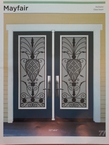 Mayfair Wrought Iron Door Inserts in Ontario, Canada by Modern Window Fashion