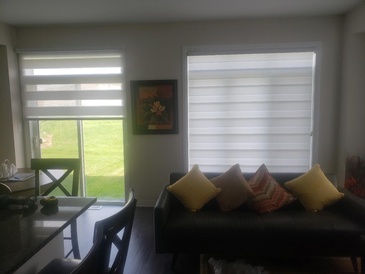 Blackout Zebra Shades in Ontario, Canada by Modern Window Fashion