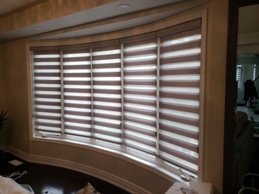 Zebra Dual Shades Blinds by Modern Window Fashion - Window Treatments in Ontario, Canada