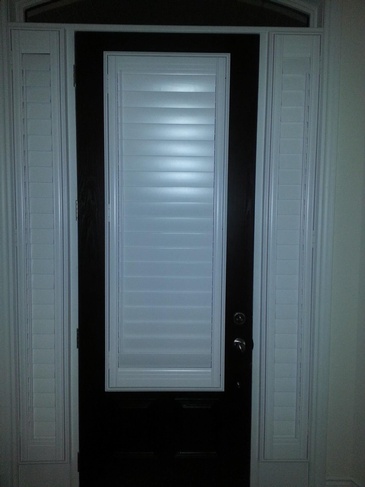 Living Room California Wood Blinds, Shades in Ontario, Canada by Modern Window Fashion