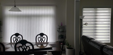 Modern Window Fashion - Zebra Dual Shades, Blackout Zebra Blinds in Ontario, Canada