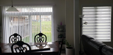 Zebra Dual Shades, Vision Blinds by Modern Window Fashion - Window Treatments in Ontario, Canada