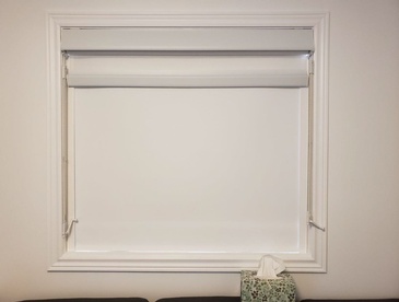 Modern Window Fashion - Blackout Roller Shades with Side Channels in Ontario, Canada