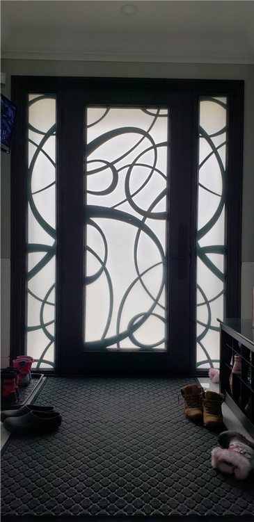 Gatsby Wrought Iron Door Inserts in Ontario, Canada by Modern Window Fashion