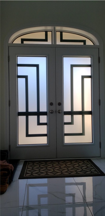 Gatsby Wrought Iron Door Inserts in Ontario, Canada by Modern Window Fashion