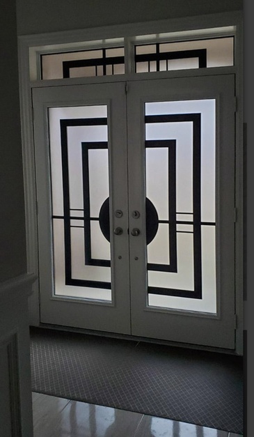 Gatsby Wrought Iron Door Inserts in Ontario, Canada by Modern Window Fashion