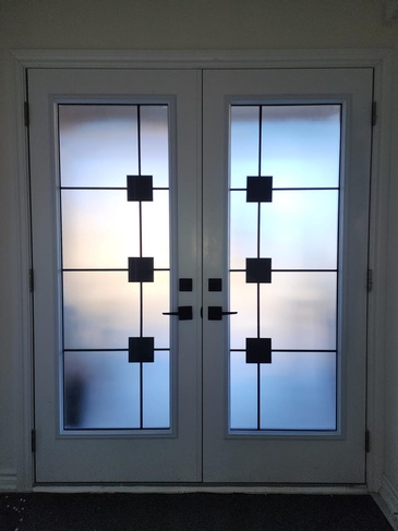 Gatsby Wrought Iron Door Inserts in Ontario, Canada by Modern Window Fashion