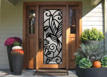 Gatsby Wrought Iron Door Inserts in Ontario, Canada by Modern Window Fashion