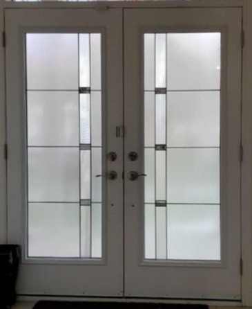 Pristine Stained Glass Door Inserts in Ontario, Canada by Modern Window Fashion