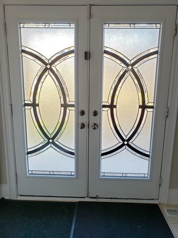 Pristine Stained Glass Door Inserts in Ontario, Canada by Modern Window Fashion