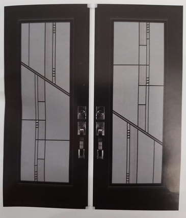 Pristine Stained Glass Door Inserts in Ontario, Canada by Modern Window Fashion