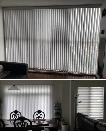 PVC Vertical Blinds in Ontario, Canada by Modern Window Fashion