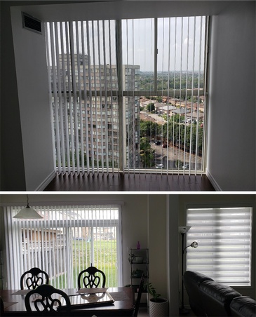 PVC Vertical Blinds in Ontario, Canada by Modern Window Fashion