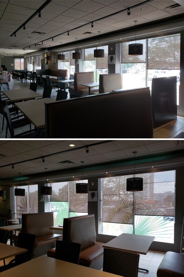 Blackout and light filter roller shades