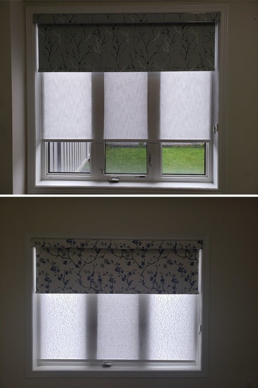 Blackout and light filter roller shades