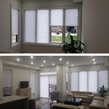 Blackout and light filter roller shades