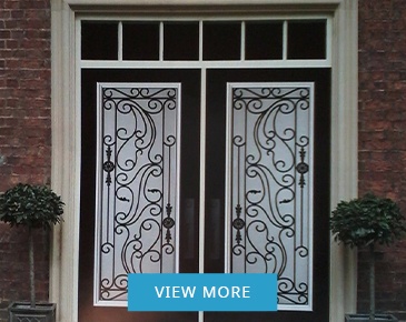 Wrought Iron Door Inserts in Ontario, Canada by Modern Window Fashion