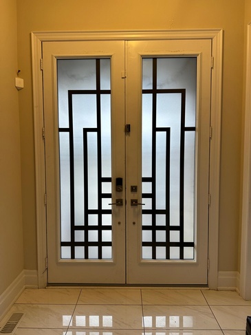 Gatsby Wrought Iron Door Inserts in Ontario, Canada by Modern Window Fashion