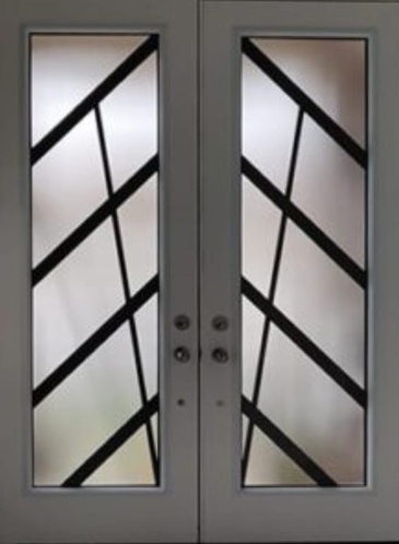 Gatsby Wrought Iron Door Inserts in Ontario, Canada by Modern Window Fashion